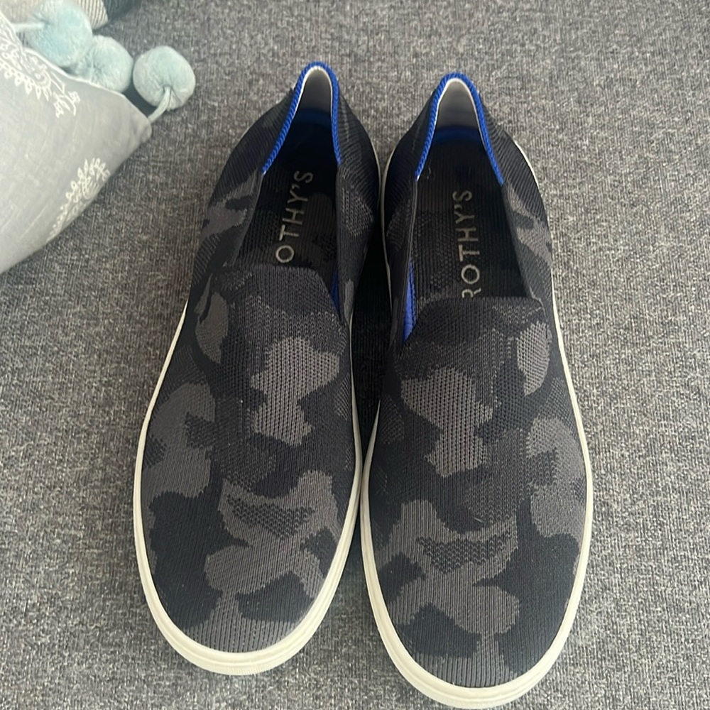Rothy’s slip on sneakers camo